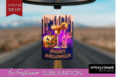 Neon Halloween Air Freshener PNG - Cocktail Car Freshener