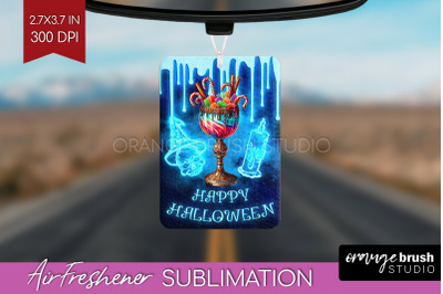 Neon Halloween Air Freshener PNG - Cocktail Car Freshener