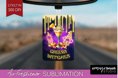 Neon Halloween Air Freshener PNG - Cocktail Car Freshener