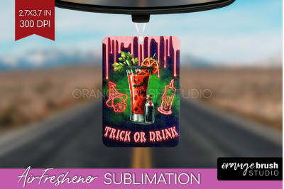 Neon Halloween Air Freshener PNG - Cocktail Car Freshener