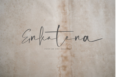 Enkatena Signature Script Font