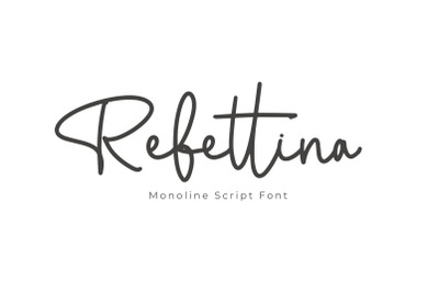 Rebettina Monoline Script Font