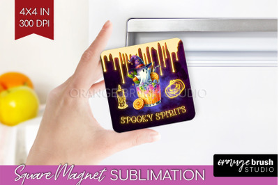 Neon Halloween Magnet Sublimation - Cocktail Magnet PNG