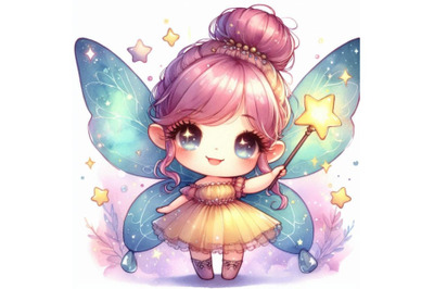 Fairy holding a glowing wand