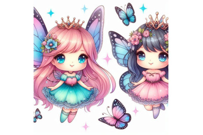 Fairy with butterfly wings