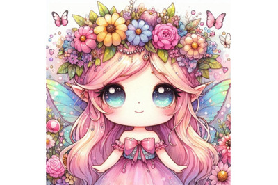 Fairy with flower crown