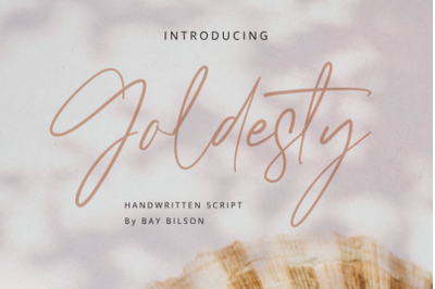 Goldesty - Signature Script Font