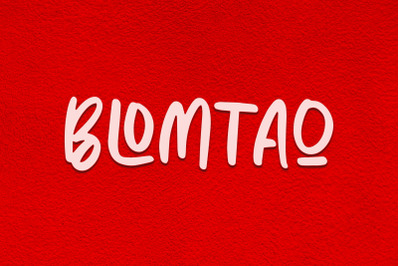 BLOMTAO Brush Font