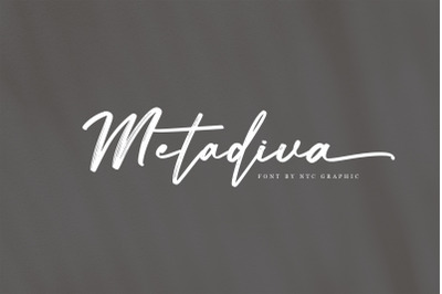 Metadiva Brush Script Font