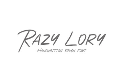 Razy Lory Handwriting Brush Font