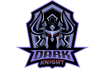 Dark knight esport mascot logo design