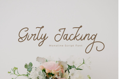 Girly Jacking Monoline Script Font