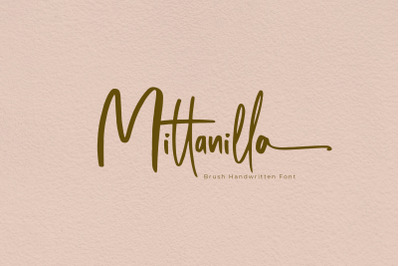 Mittanilla Handwriting Brush Font