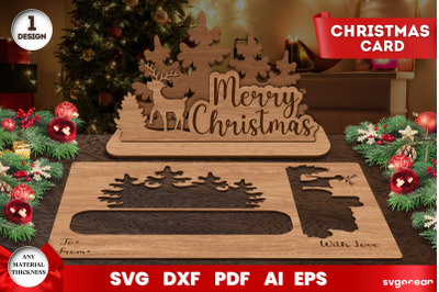 Christmas Greeting Card Laser Cut