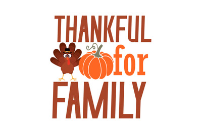 Thankful For Family t-shirt design,