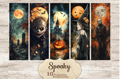 Spooky Bookmarks | Halloween Printable Set