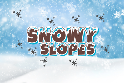 Snow Font  Winter Holiday Font | Christmas Snowy Letters