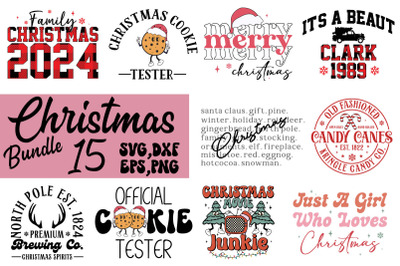 Christmas SVG PNG Bundle