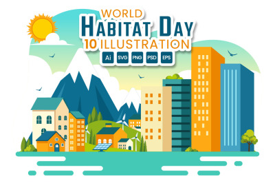 10 World Habitat Day Illustration