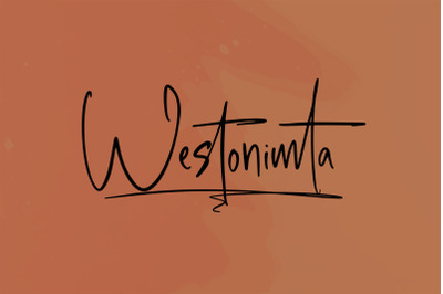 Westonimta Handwriting Font