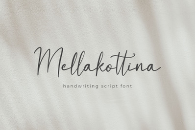 Mellakottina Handwriting Script Font