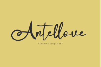 Antellove Feminine Script Font