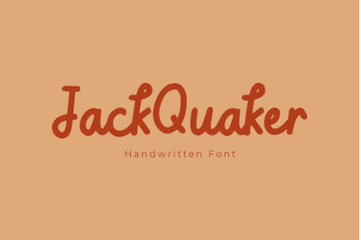 Jack Quaker Handwriting Font