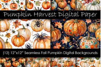 Pumpkin Harvest Digital Papers