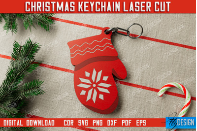 Christmas Keychain | Keychain Template | Christmas Gift Idea