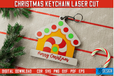 Christmas Keychain | Keychain Template | Christmas Gift Idea