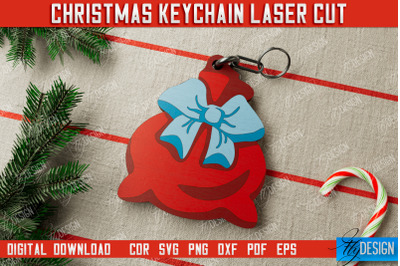 Christmas Keychain | Keychain Template | Christmas Gift Idea