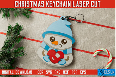 Christmas Keychain | Keychain Template | Christmas Gift Idea