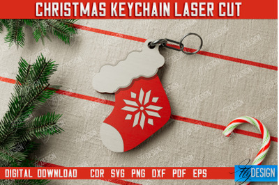 Christmas Keychain | Keychain Template | Christmas Gift Idea