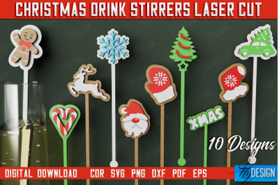 Drink Stirrers Bundle | Drinks Markers | Christmas Party