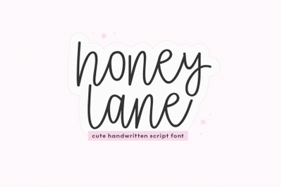 Honey Lane - Cute Script Font