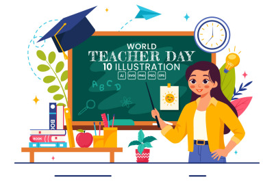 10 Happy Teacher&amp;&23;039;s Day Illustration