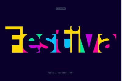 Festival Colorful Font