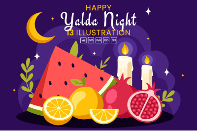 13 Happy Yalda Night Illustration