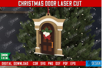 Christmas Door | Holiday | New Year | Christmas Tree Toy | CNC File