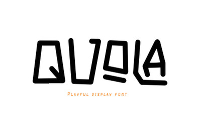 QUOLA Playful Font