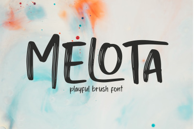 MELOTA Playful Brush Font