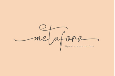 Metafora Signature Script Font