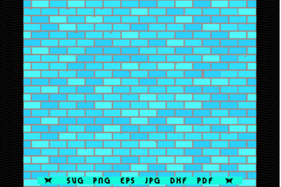 SVG  Brown Brick Wall, Seamless Patter