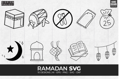 10 Ramadhan Svg, Ramadan Kareen, Islamic Svg, Eid Mubarak