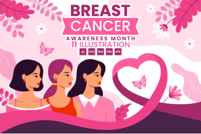 11 Breast Cancer Awareness Illustration