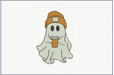 Spooky Ghost with Coffee