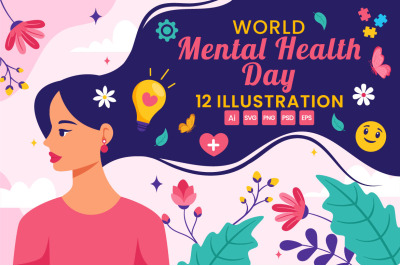 12 World Mental Health Day Illustration