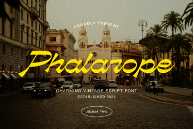 Phalarope | Reverse Contrast Script Font