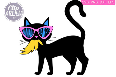 Kamala  Black Cat PNG, DXF, EPS, SVG file cricut sublimation