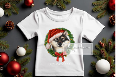 Dog Christmas PNG Sublimation design